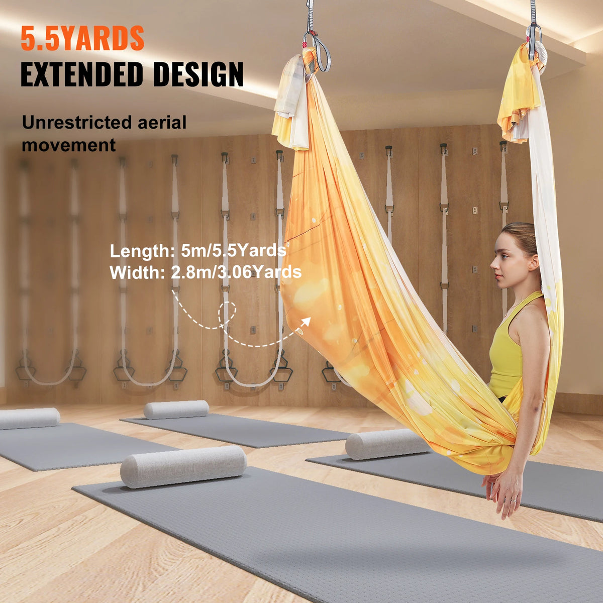 SucceBuy Aerial Yoga Hammock And Full Rigging Hardware Kit