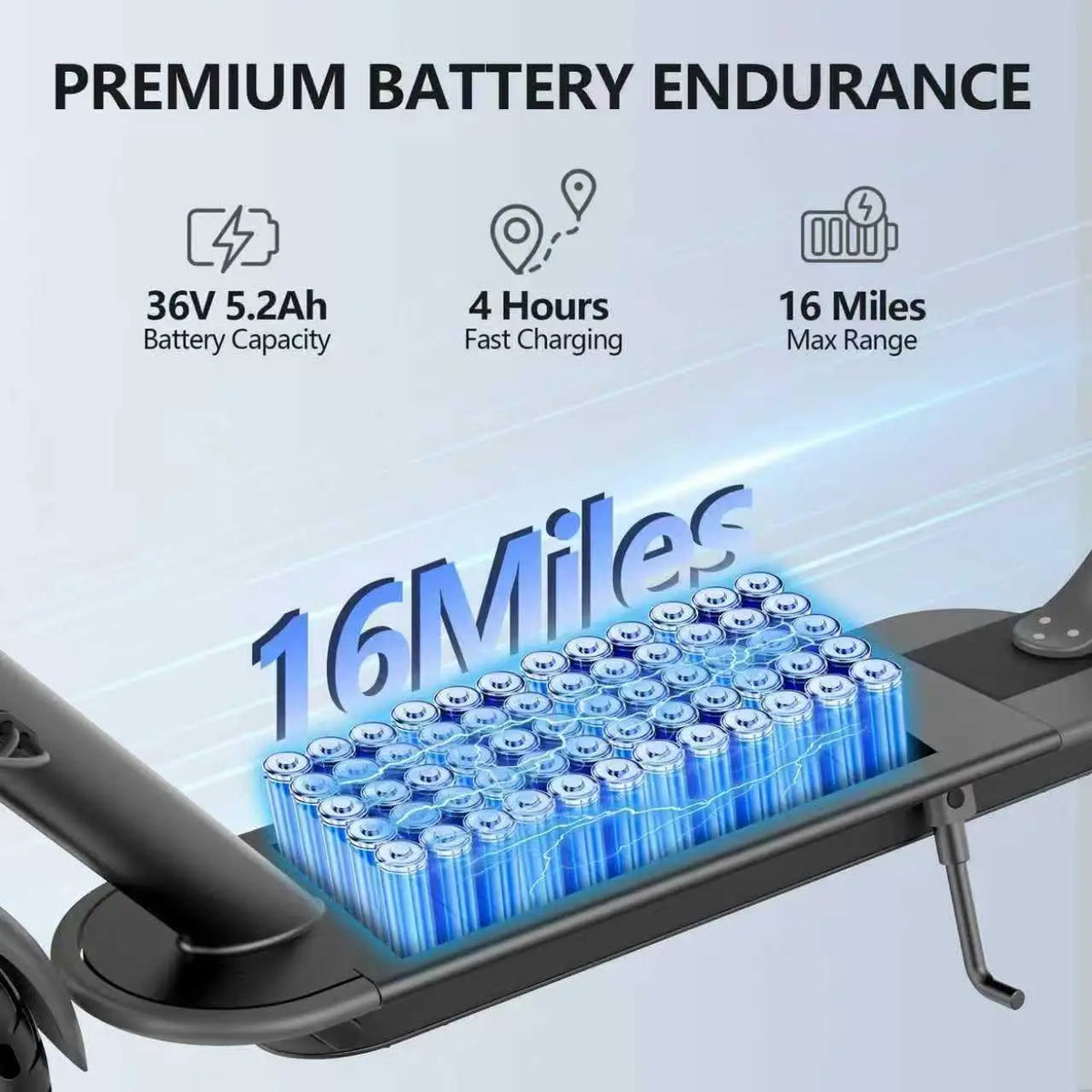 Ladped LP60 Electric Scooter 350W 19 MPH Folding 16 Miles
